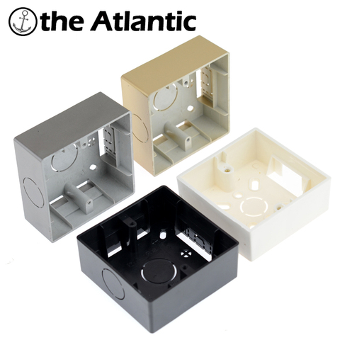 Internal Mounting Box Dark Junction Box Back Box Surface Mount Box Inside Box For 86Type Switch Socket Black White Gold Gray ► Photo 1/6