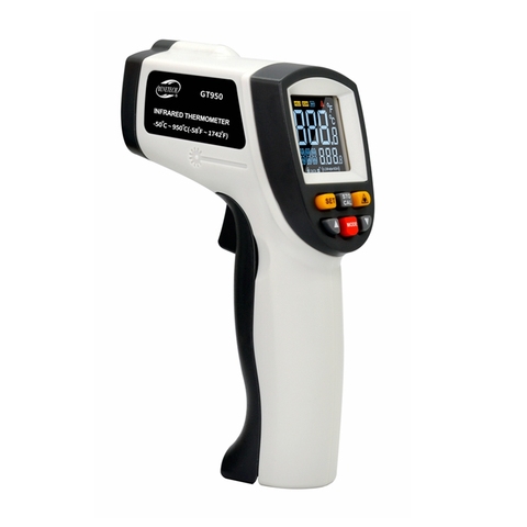 BENETECH Digital Thermometer Gun Non Contact Infrared Temperature Meter IR Laser Thermometer -50C~750C/950C Industrial Pyrometer ► Photo 1/6