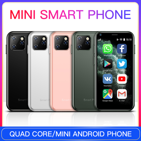 SOYES XS11 Mini Cellphones Android 6.0 With 3D Glass Slim Body HD Camera Quad Core Google Play Market Cute Smartphone PK 7S S10 ► Photo 1/6