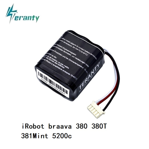 Upgrade 7.2V 2.5Ah/2.8Ah/3.0Ah Ni-MH Battery for irobot braava 380 380t 381 Mint 5200 5200C 7.2v Rechargeable battery 1Pcs ► Photo 1/5