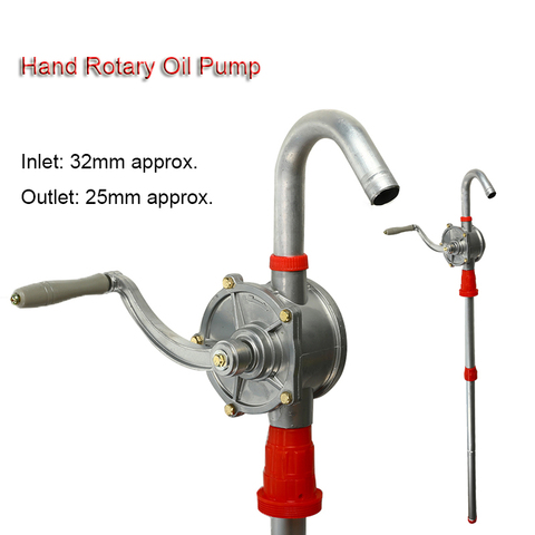 Manual Hand Pump 32mm Heavy Drum Rotary New Oil Fuel Barrel Heavy Duty Pump Diesel Fuel Oil Gas Transfer Tool ► Photo 1/6