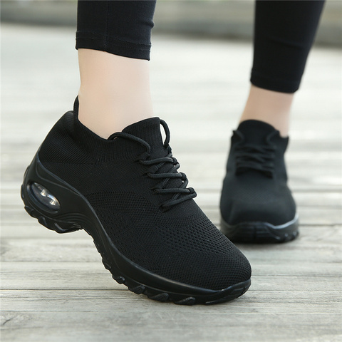 Women Flats Shoes Canvas Casual Sneakers Women 2022 Female Autumn Comfortable Wedge Shoes Outdoor Walking Footwear Women's Shoes ► Photo 1/6