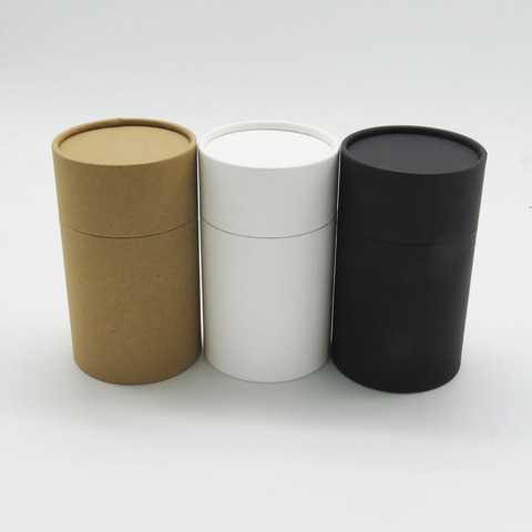 kraft box paperboard canister cylindar round oil bottle jar cardboard packaging tube ► Photo 1/1