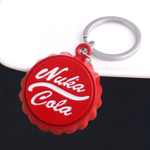 Hot Game Fallouts Nuka Cola Bottle Opener Keychains Cap Car Keyring Key Chain For Women Men Summer Corkscrew Love Beer Gift ► Photo 1/6