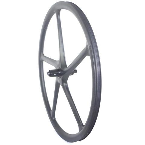 700c Gravel Bike Carbon Wheels 5 Spokes Road Disc Wheelset Centerlock 6 Bolts Tubeless Hookless ► Photo 1/6