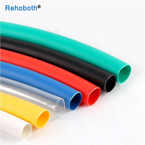 5 M Heat Shrink Tube 2:1 Black White Red Yellow Blue Green Heatshrink Tubing Sleeving Wrap Wire Connector Heat Shrinking ► Photo 1/6