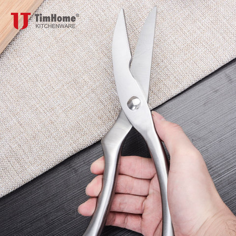 Kitchen Scissors for greenery Stainless Steel Scissors Multifunction Scissors for fish chicken household cooking tool ► Photo 1/6