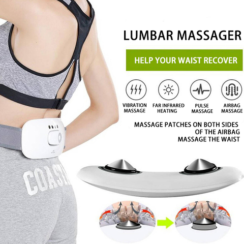 Lumbar Massage Metal Patch Vibration Pulse Infrared Heating Airbag Lumbar Disc Protruding Waist Support ► Photo 1/5