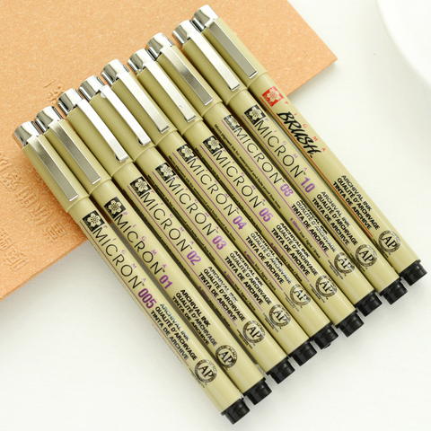 1pcs Sakura Liner Pen Set Waterproof Black Fineliner Micron Pen Design Sketch Drawing Marker Artist Markers ► Photo 1/5