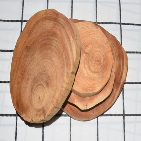 DIY Tableware Decoration Natural Round Wood Coasters Cup Pad Tea Coffee Mug Mat Drinks Holder DIY Crafts Home Kitchen Decor ► Photo 1/6