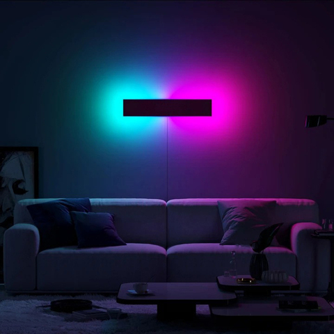 Modern RGB LED Wall Lamp Home Decoration Wall Light,Bedroom Colorful Restaurant Living Room Indoor Dining Room Lighting Fixtures ► Photo 1/6
