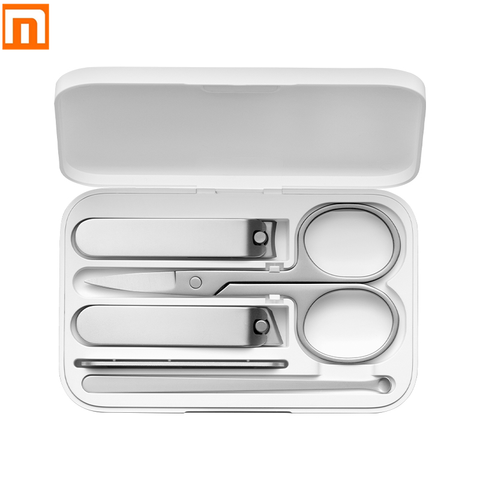 Xiaomi Mijia Stainless Steel Nail Clippers Set Trimmer Pedicure Care Clippers Earpick Nail File Professional Nails Manicure ► Photo 1/5
