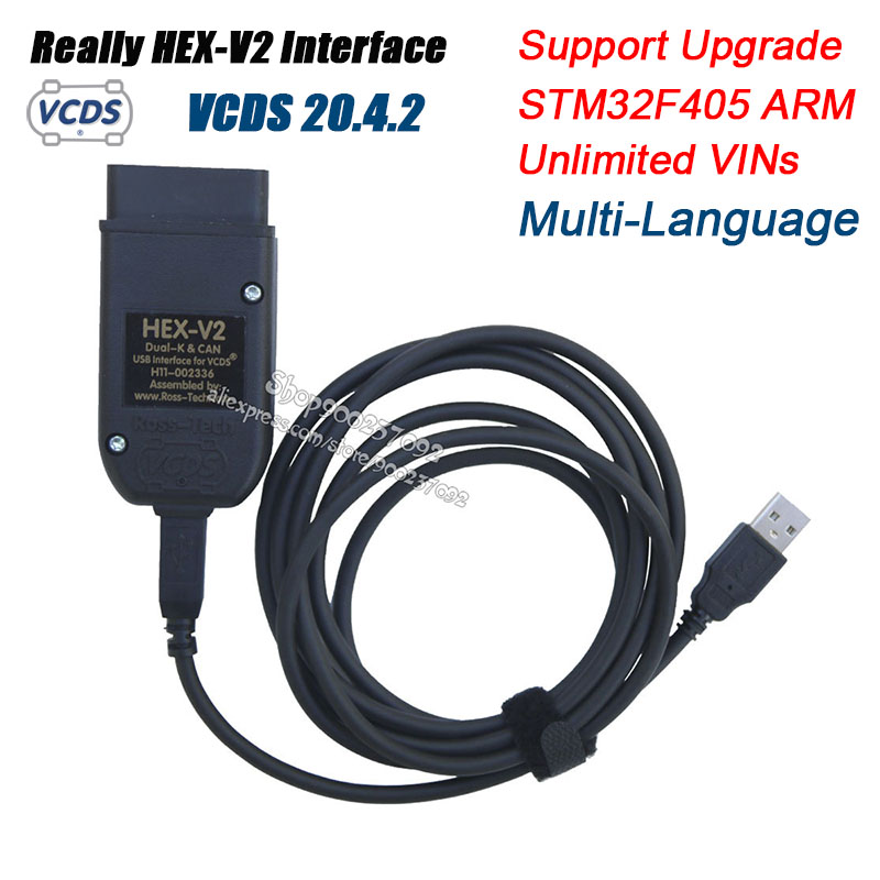 2022 Really HEX-V2 VAG COM  VAGCOM  VCDS HEX V2 USB Interface FOR  VW AUDI Skoda Seat Unlimited VINs For 1996-2022 - Price history & Review |  AliExpress Seller - Shop900237092 Store 