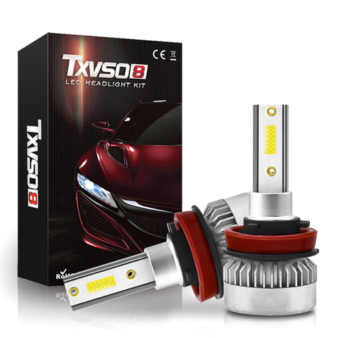 1Pair  H1/H7 /H8/H9/H11 COB LED Headlight Bulbs 110W 20000LM High Low Beam White Lights ► Photo 1/6