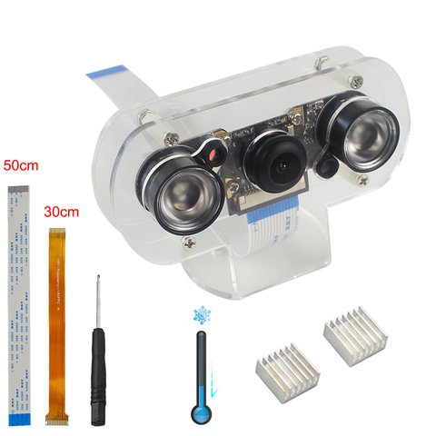 Raspberry Pi 4 Model B Camera 8 in 1 Night Vision Camera 60 130 Degree Camera + 50cm FFC for Raspberry Pi 4B / 3B+ / 3B / Zero W ► Photo 1/6