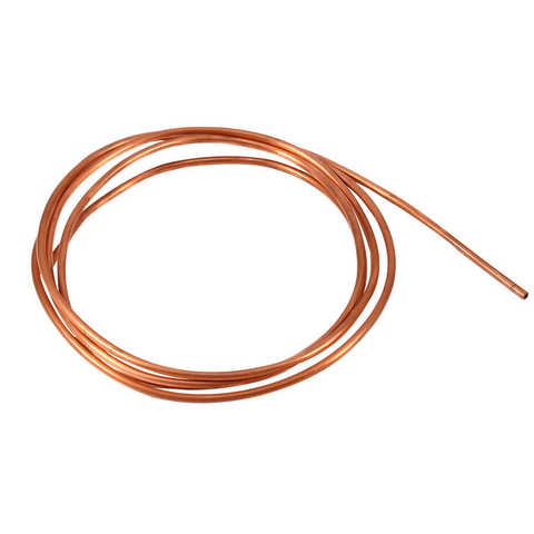 2M Soft Round Copper Tube Pipe OD 4mm x ID 3mm for Refrigeration Plumbing Copper Tubing Fine Ductility Copper Tube ► Photo 1/5