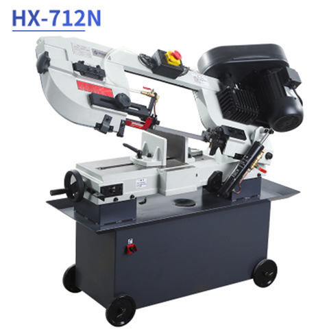 HX-712N Band Saw Machine Steel Cutting Machine Household Angle Bevel Cutting Heavy-duty High-power Profile Metal Square Tube ► Photo 1/6