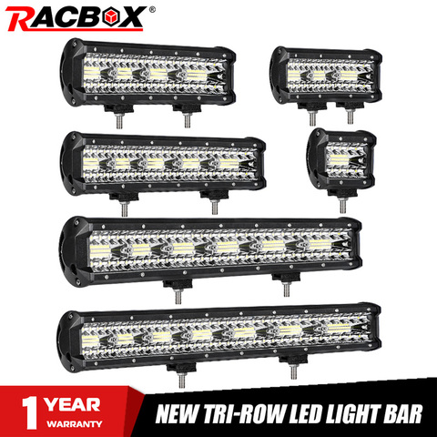 4 7 10 12 18 20 23 inch Offroad LED Light Bar Flood Spot Combo Beam Work Light Fog Light Spotlight For UAZ KTM SUV ATV Headlight ► Photo 1/6