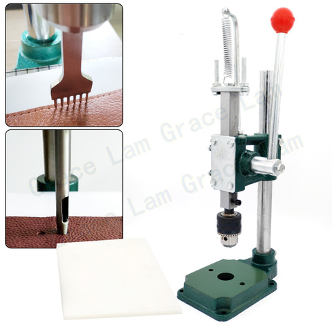 Hole Punch Machine Tool Sets Silent Stitching Chisel Machine Leather Craft DIY Stamping Machine Manual Press  and Punching Hole ► Photo 1/6