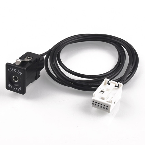 12PIN Aux Audio Cable Socket Interface Adapter Cable For Peugeot 307 308 408 407 507 for Citroen RD4 C2 C4 C5 ► Photo 1/3