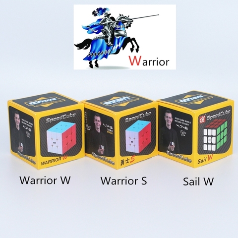 Qiyi warrior w cubes 3x3x3 puzzle magic cube qiyi warrior s 3x3x3 sail w profissional speed cube neo game cube gear cubo magico ► Photo 1/6