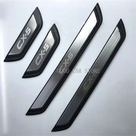 For Mazda CX-5 Cx5 Door Sills Scuff Plate Welcome Pedal Stainless Steel Car Styling Car Accessories 2022 2017 ► Photo 1/3