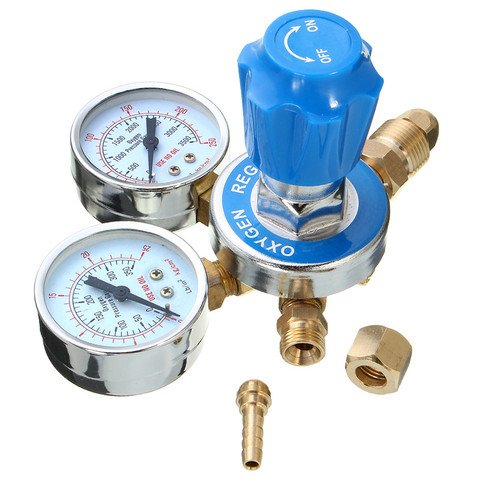 Argon Oxygen/Acetylene Regulator Reducer Mig Flow Meter Pressure Gas Solid Brass Welding Fit Victor Gas Torch Cutting ► Photo 1/6