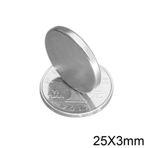 2~30pcs 25x3 mm N35 Round Magnets 25mm*3mm Neodymium Magnet disc 25x3mm Permanent NdFeB  Strong Powerful Magnetic 25*3 mm ► Photo 1/6