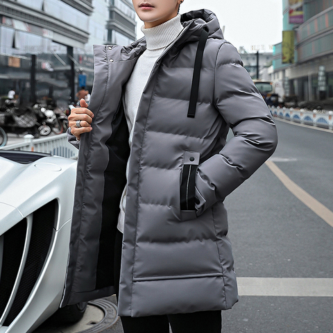 High Quality Parka Men Winter Long Jacket Men Hooded Thick Cotton