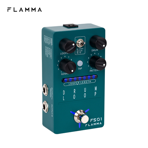 FLAMMA FS01 Drum Loop Drum Machine Looper Guitar Effects Pedal 20Min Looper 11 Different Rhythm Styles ► Photo 1/6