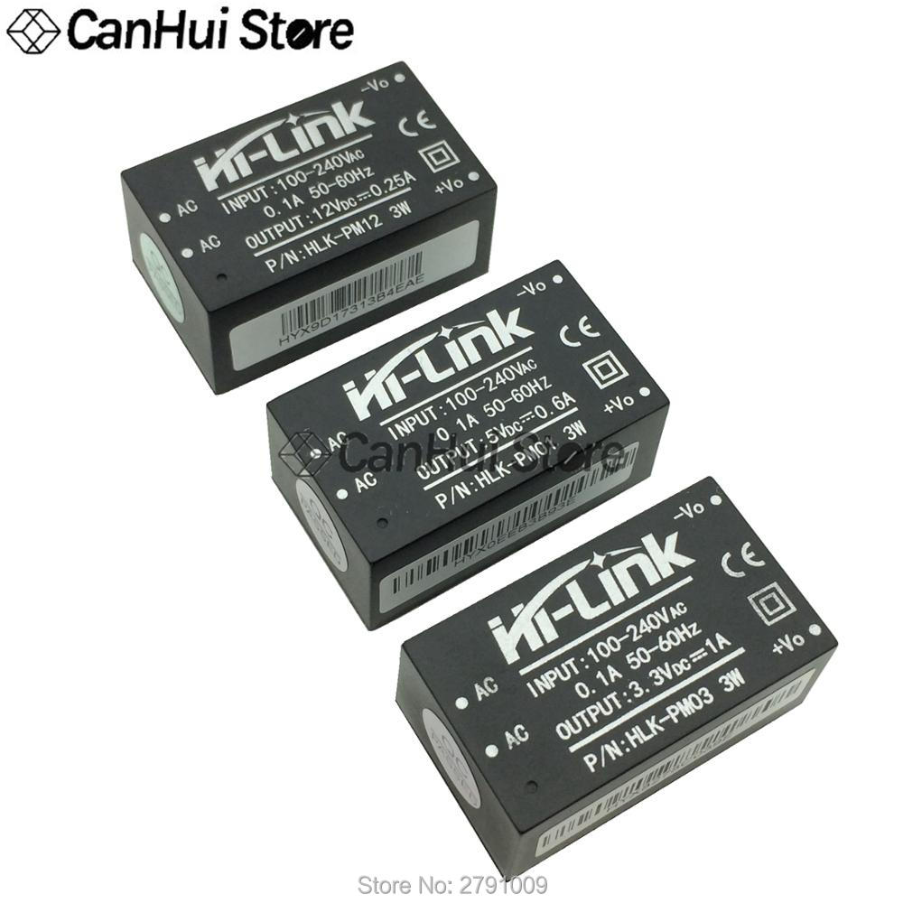 HLK-PM01/HLK-PM03/HLK-PM12 220V to 12V/5V/3.3V Step Down Power Supply Module