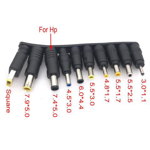 10pcs 5.5x2.1 mm female jack to 6.0*4.4 7.9*5.5 5.5*2.5 3.0*1.1 5.5*1.7 4.5*3.0 male plug DC Power Connector Adapter Laptop ► Photo 1/6