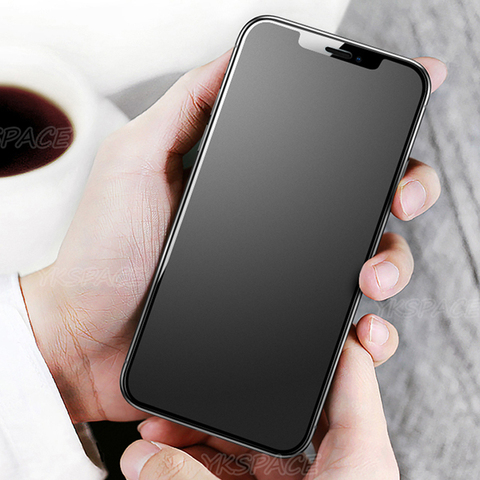 2Pcs Best Quality Frosted Matte 9H Tempered Glass for iPhone X Xs XR 11 12 mini Pro Max Full Screen Protector Anti Fingerprint ► Photo 1/6
