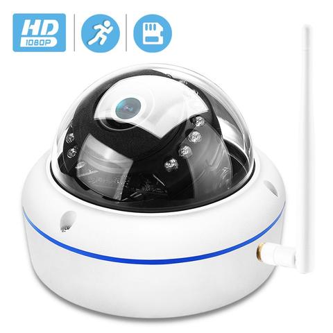 HD1080P Vandal-proof IP Camera WiFi SD Card Slot 64Gb Motion Ai Detect Alert Dome 2MP Audio Security CCTV Camera ONVIF P2P ICSee ► Photo 1/6