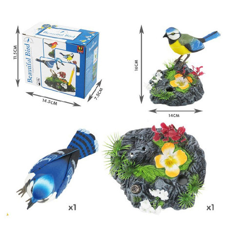 Chirping Dancing Bird W/ Motion Sensor Activation Singing Chirping Birds Toy ► Photo 1/6