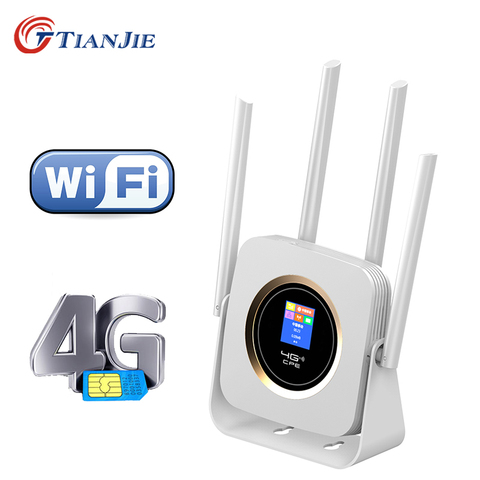 TIANJIE CPE904 router 4g sim card 4G wifi router hotspot 4G LTE modem 3000mah battery pocket wifi modem CPE 4g wifi CPE router ► Photo 1/6