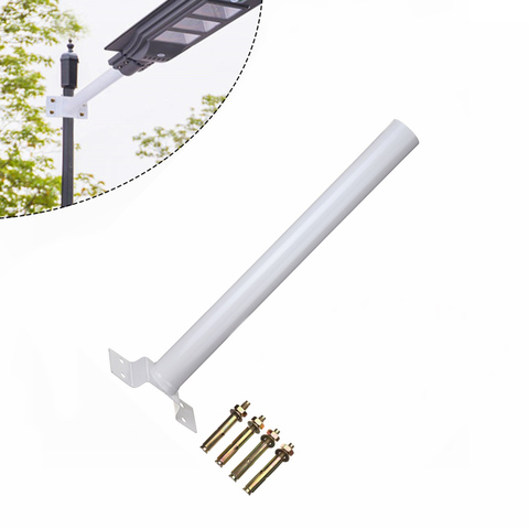 500x50mm 60W 90W 120W LED Solar Street Light Support Btacket with Mounting Accessories White Color Installation Pole Frame ► Photo 1/6