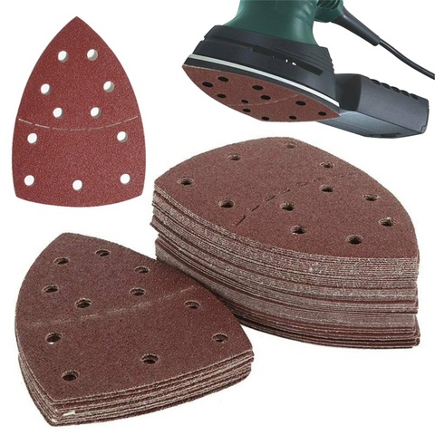 10PCS For Bosch PSM 100A Aluminum Oxide Mouse Sanding Sheets Orbital Sander Detail Palm Pads Discs Sandpaper Abrasive Paper ► Photo 1/6
