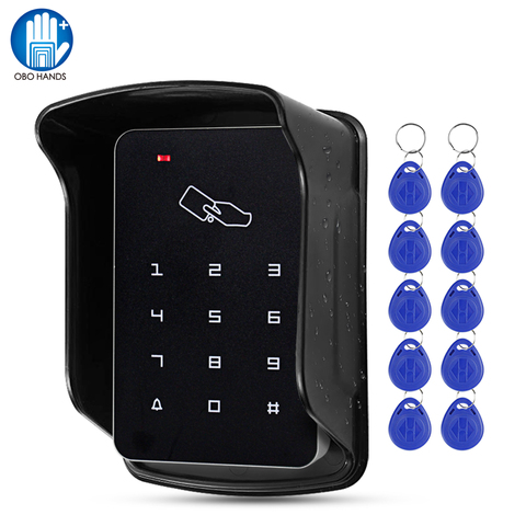 125khz RFID Keypad Access Control System Waterproof Outdoor Rainproof Cover Digital Keyboard Controller Card Reader 10pcs Keys ► Photo 1/6