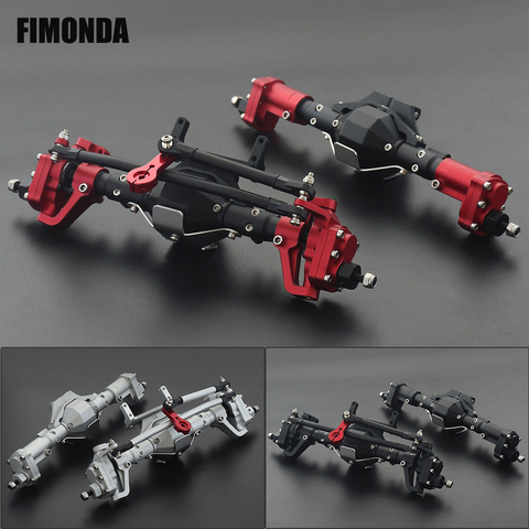 Front and Rear Portal Axle CNC Aluminum Alloy Anodized for 1/10 RC Rock Crawler Axial SCX10 RGT 86100 Truck Upgrade Parts ► Photo 1/6