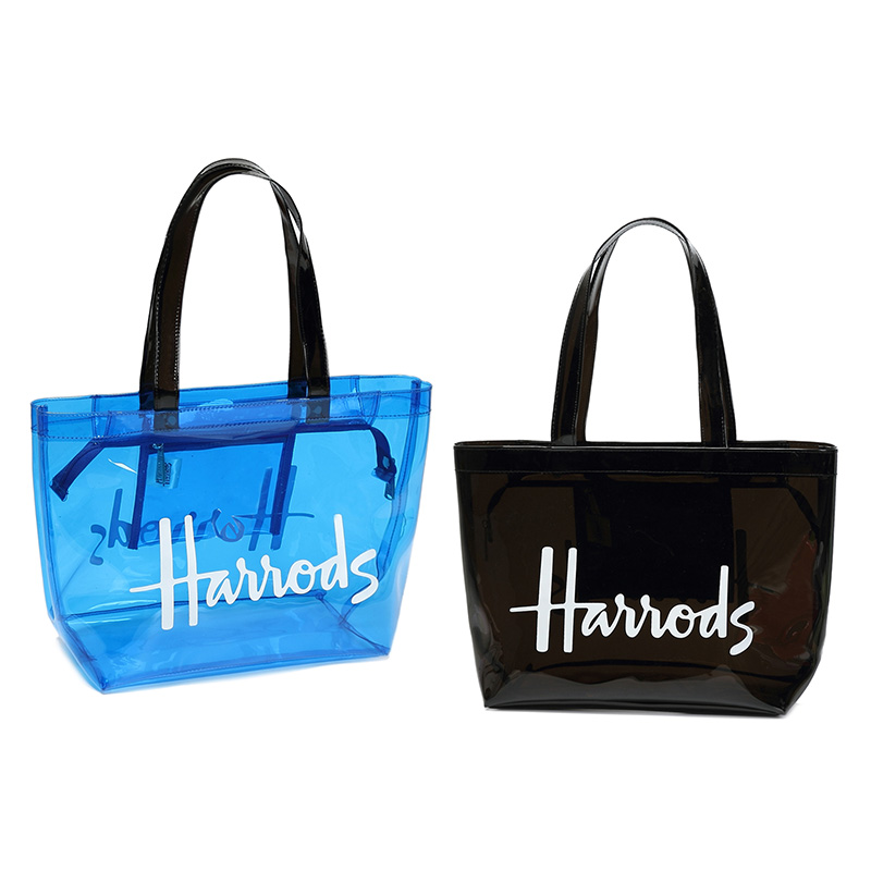 Women's Handbags Shoulder Tote Beach Travel Transparent Jelly PVC Shopping Purse 