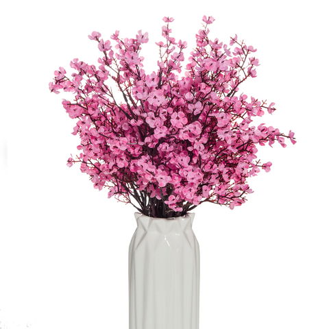 Gypsophila Artificial Flowers Branch High Quality Cherry Fake Plants Bouquet Living Room Vase for Home Wedding Decoration Autumn ► Photo 1/1