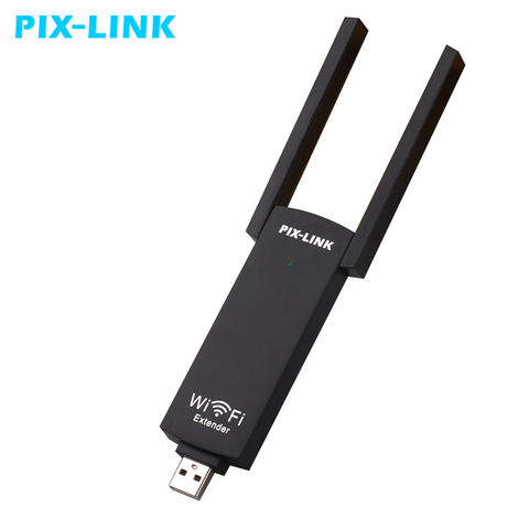 PIXLINK USB Wireless Router's WiFi Repeater 300Mbps Signal Amplifier Dual Antenna Wifi Booster LV-UE02 WiFi Range Extender ► Photo 1/6