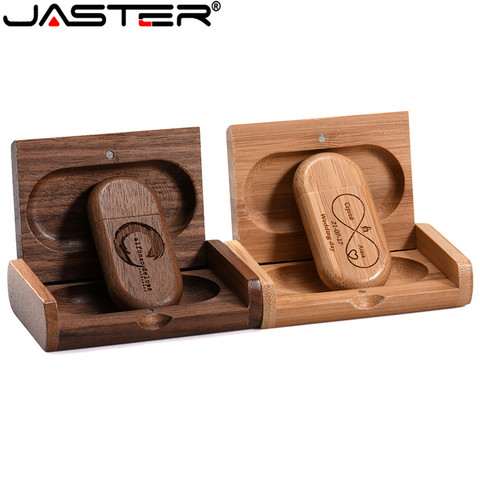 JASTER 5 colour wood Walunt Personalized LOGO usb flash drive USB 2.0 4GB 8GB 16GB 32GB 64GB photography engrave gift ► Photo 1/6