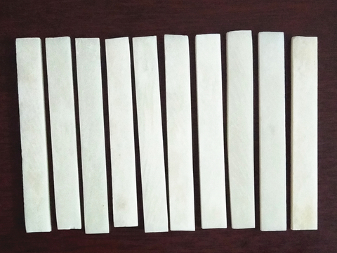 NEW 10PCS UNBLEACHED BLANK BONE Saddle for guitar 80x3.5x10mm luthier DIY ► Photo 1/2