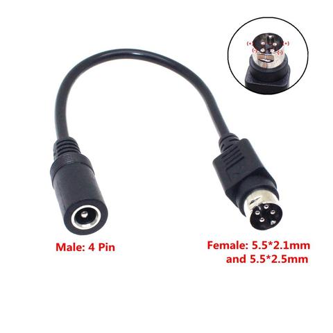 Female 5.5*2.5mm to male 4-Pin Cable Lead For SATO TG-5011-19V-ES Just a 4-Pin cable For TV LCD VCR power supply ► Photo 1/6
