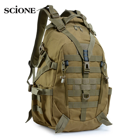 40L Camping Backpack Military Bag Men Travel Bags Tactical Army Molle Climbing Rucksack Hiking Outdoor Sac De Sport Tas XA714WA ► Photo 1/6