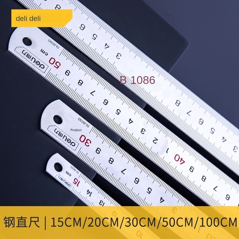 Steel Ruler Straight Ruler 15cm/30cm/50cm Stainless Steel Measuring Tool Steel Ruler Woodworking Drawing Drawing Tool ► Photo 1/6