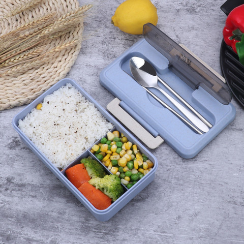 Leakproof Lunch Box Portable Hiking Camping Office School Food Container Microwave Heating Keep Fresh With Tableware Bento Box ► Photo 1/6