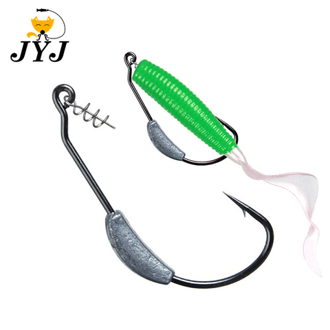 5 pcs lead jig head fish hook 2g 2.5g 3g 5g 7g 9g Fishing Hooks with spring lock pin for soft fishing bait of carbon steel hooks ► Photo 1/6